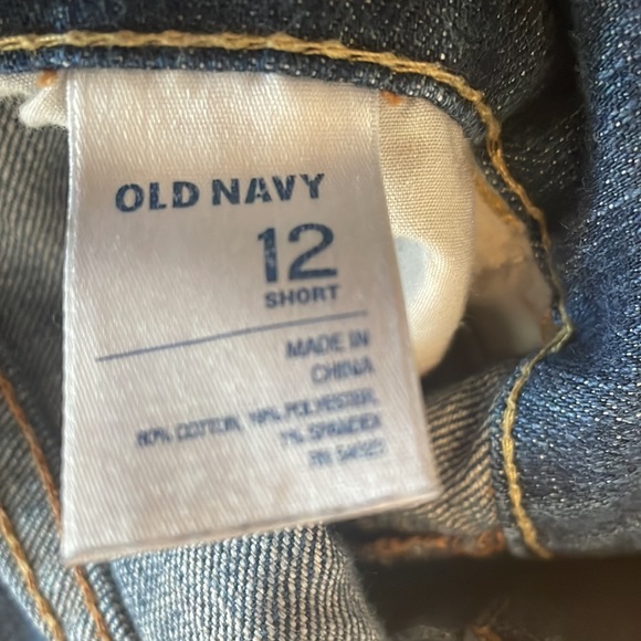 OLD NAVY Diva JEANS Blue SKINNY 9" Rise STRETCH Size 12 SHORT - Picture 3 of 4